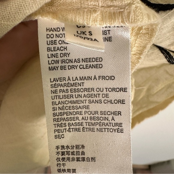 NWT $148 Free People x Revolve Fiona Embroidered Mini Dress Ivory Size Small - Picture 10 of 13